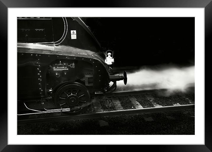 Snorting Steam Framed Mounted Print by Reg Atkinson