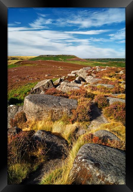 View from Over Owler Tor                      Framed Print by Darren Galpin