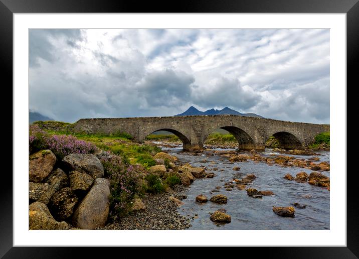 Sligachan Old Bridge Isle of Skye Framed Mounted Print by Derek Beattie