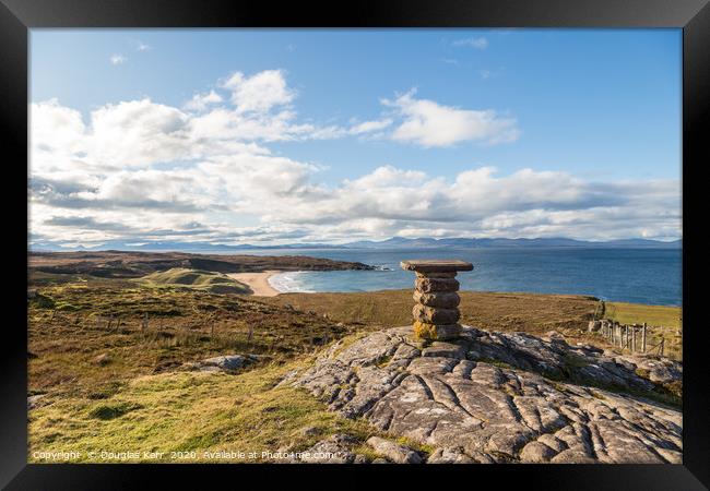 Viewpoint over Red Point, towards Skye Framed Print by Douglas Kerr