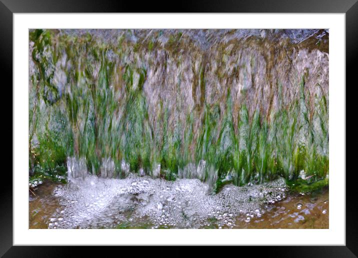 Bubbles and Water Abstract Framed Mounted Print by Jeremy Hayden
