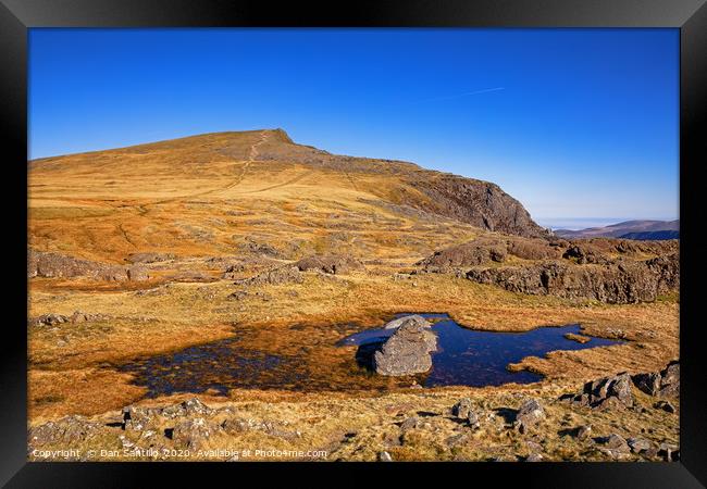 Y Garn and Llyn y Cwn Framed Print by Dan Santillo