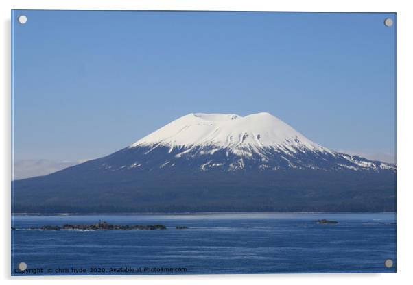 alaska volcano Acrylic by chris hyde