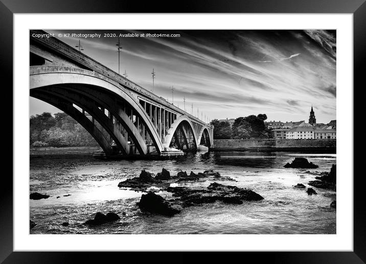 The Old A1 Bridge, Berwick upon Tweed Framed Mounted Print by K7 Photography