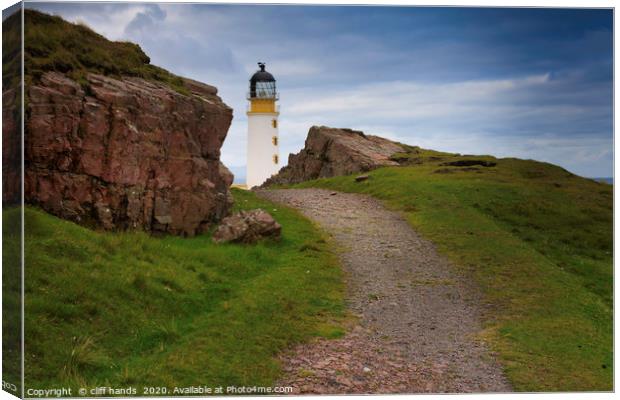 Rua Reidh Lighthouse, highlands, Scotland. Canvas Print by Scotland's Scenery