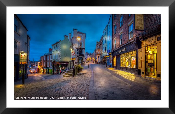 Durham city centre Framed Mounted Print by Sree Mussunoor
