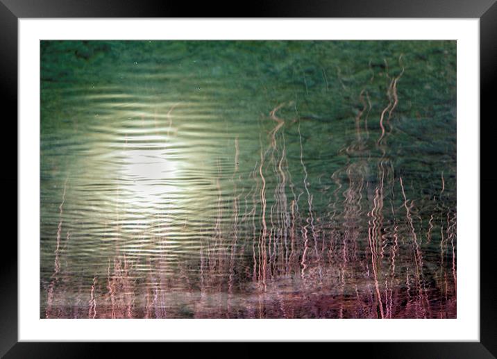 The Rippling Sun Framed Mounted Print by Jean Gill