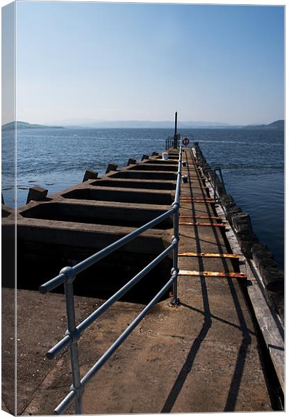 The Breakwater Canvas Print by Jacqi Elmslie