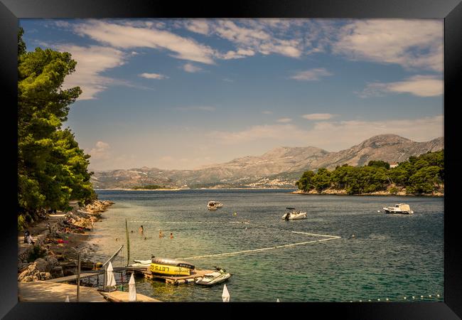 Cavtat bay in Croatia Framed Print by Naylor's Photography