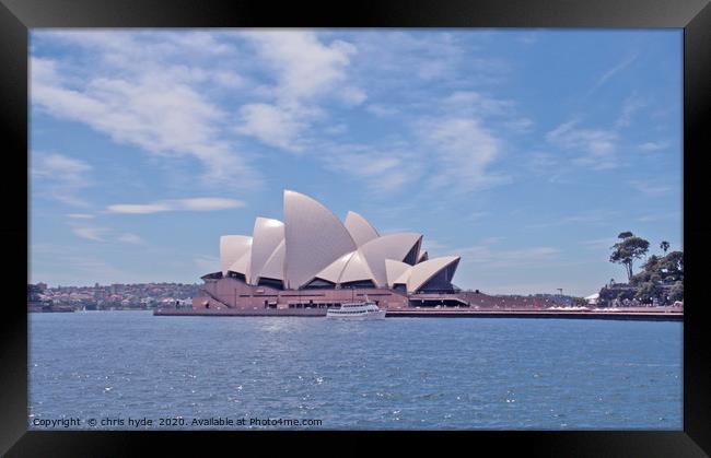 Sydney Opera House Framed Print by chris hyde