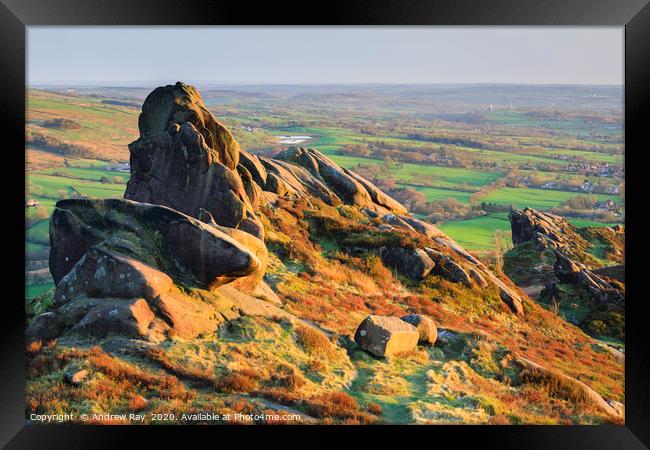 Ramshaw Rocks Framed Print by Andrew Ray