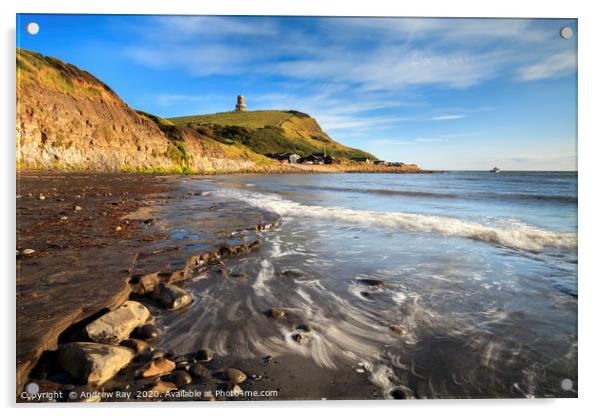 Wave pattern at Kimmeridge  Acrylic by Andrew Ray
