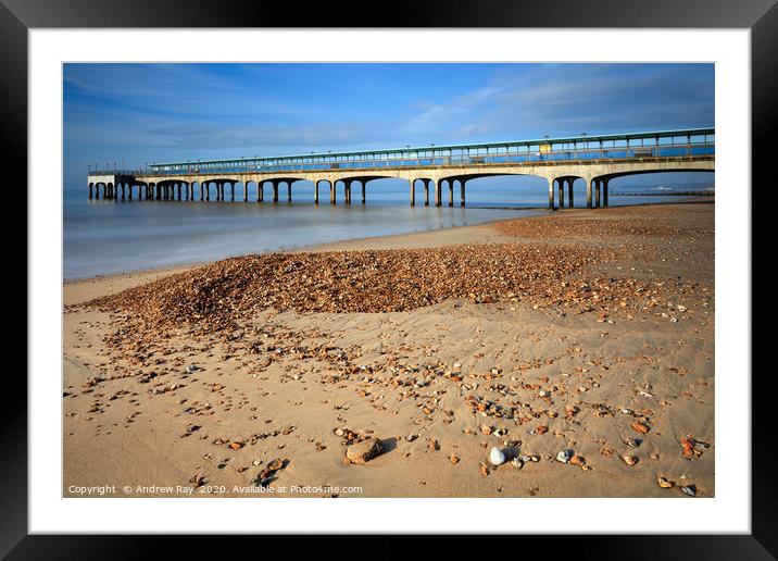 Boscombe Pier Framed Mounted Print by Andrew Ray