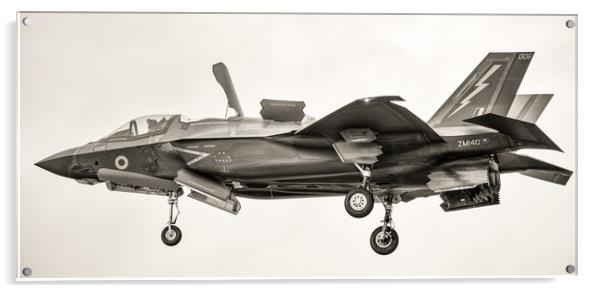 F35 landing. Acrylic by Tim Smith