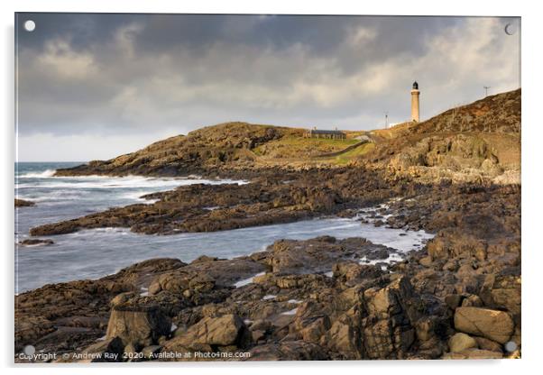 Ardnamurchan Lighthouse Acrylic by Andrew Ray