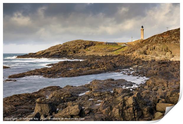 Ardnamurchan Lighthouse Print by Andrew Ray