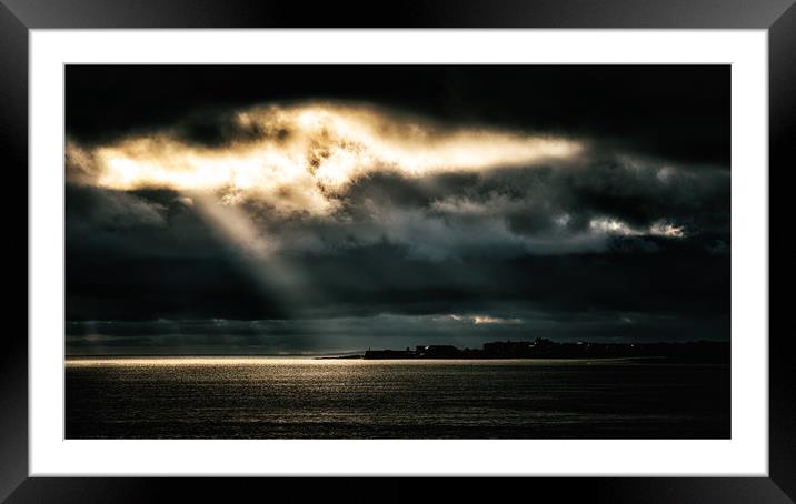 Dramatic Sky over Porthcawl Framed Mounted Print by Roger Daniel