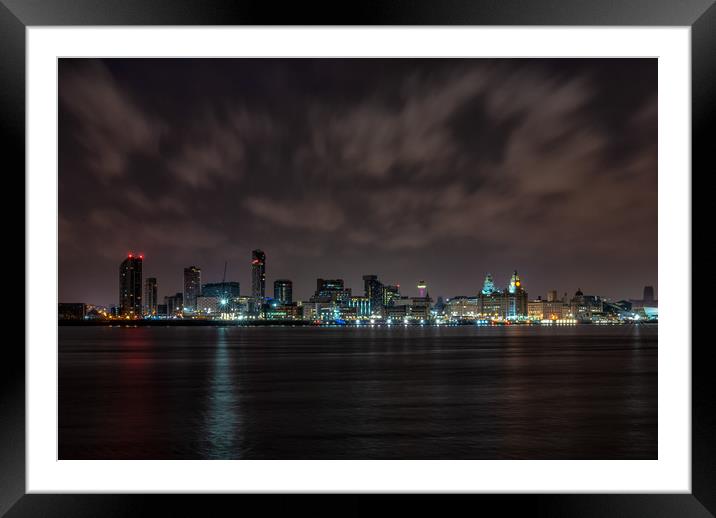 Liverpool Skyline Framed Mounted Print by Tim Smith