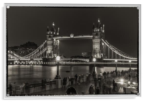 Tower Bridge by night Acrylic by Tim Smith