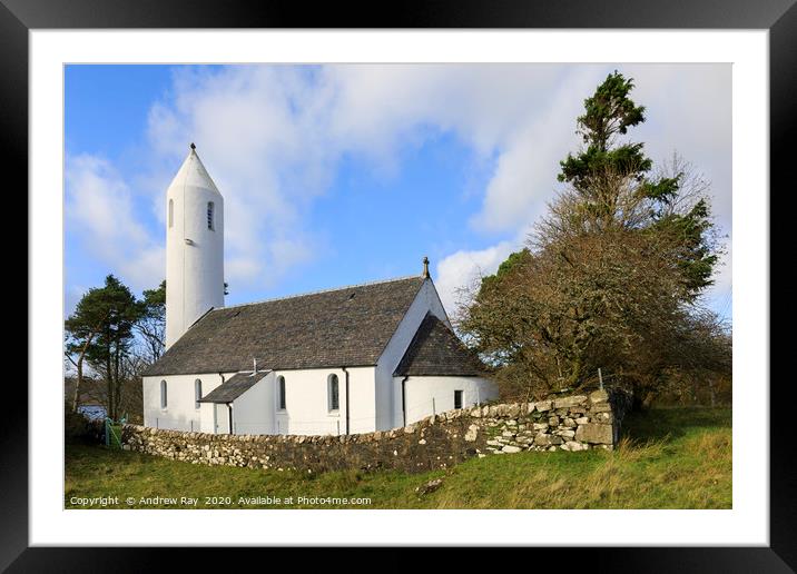 Dervaig Church Framed Mounted Print by Andrew Ray