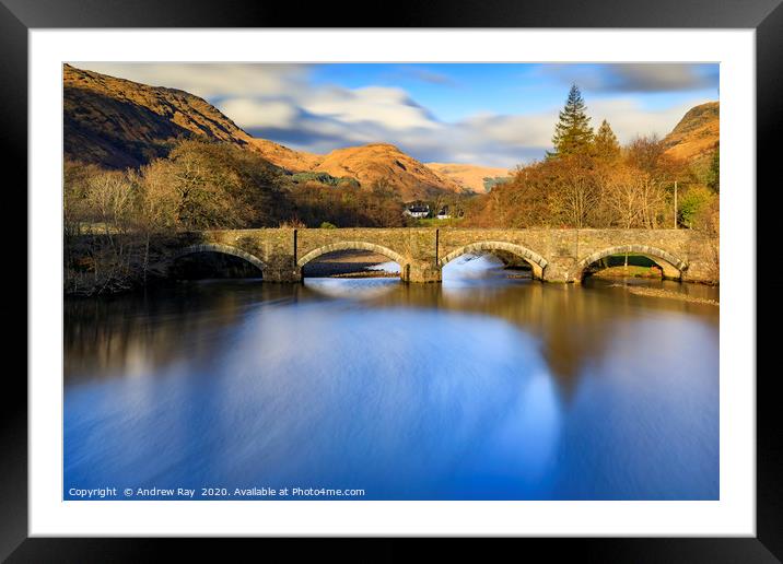 Loch Fyne Head Bridge Framed Mounted Print by Andrew Ray