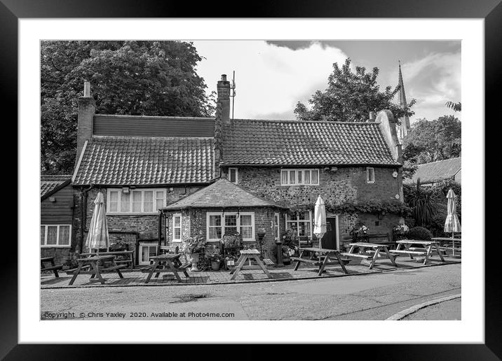 The Adam & Eve pub, Bishopgate, Norwich Framed Mounted Print by Chris Yaxley