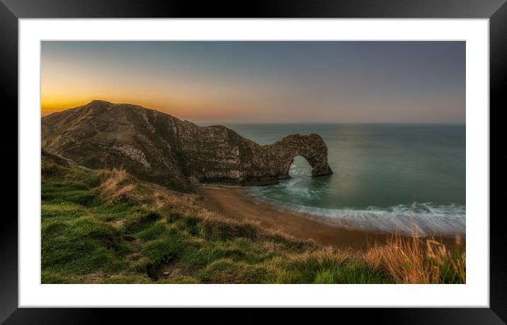 Durdle Door sunrise Framed Mounted Print by Tim Smith