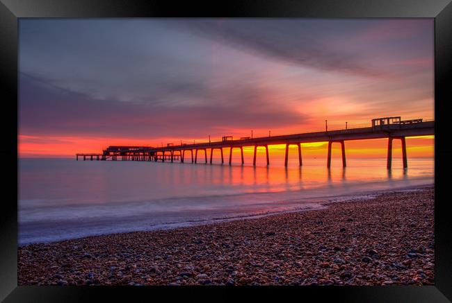 Deal pier sunrise Framed Print by Tim Smith