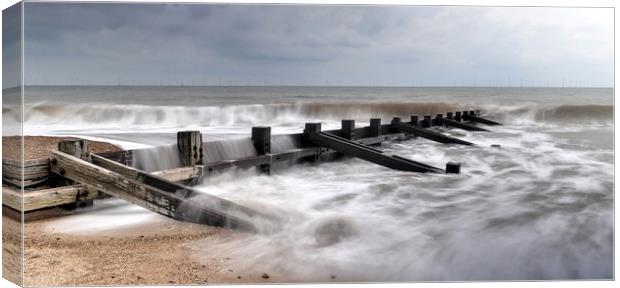 To calm the sea at Skegness  Canvas Print by Jon Fixter