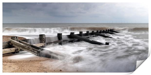 To calm the sea at Skegness  Print by Jon Fixter