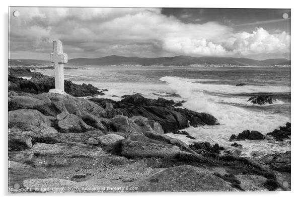 Costa de la Muerte - C1706-0592-BW Acrylic by Jordi Carrio