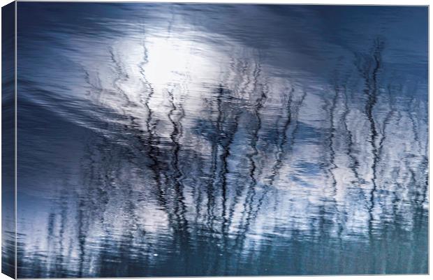 The Rippling Blue Sun  Canvas Print by Jean Gill