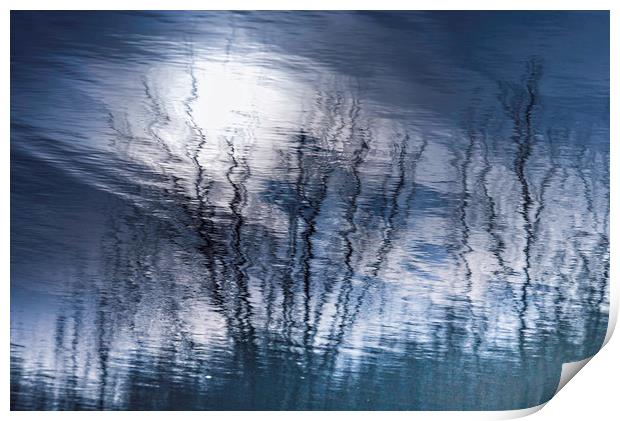 The Rippling Blue Sun  Print by Jean Gill