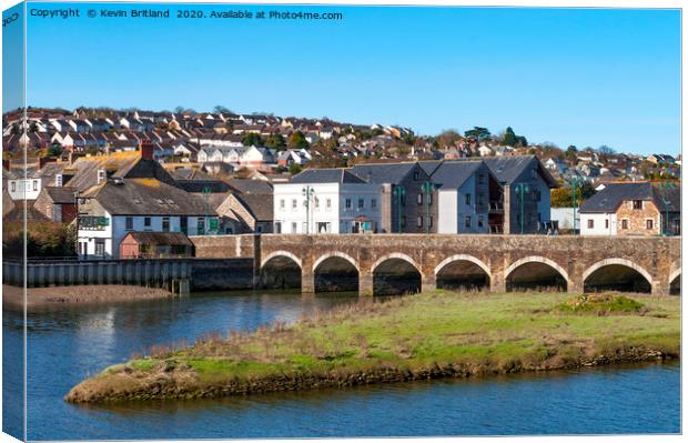 wadebridge cornwall Canvas Print by Kevin Britland