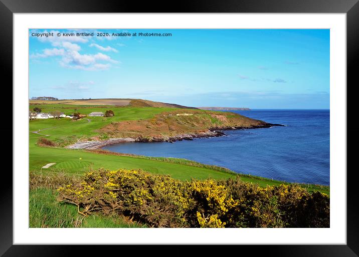 irish coastline Framed Mounted Print by Kevin Britland