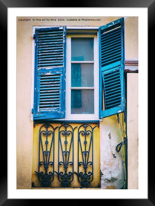 Shutters Framed Mounted Print by Fine art by Rina