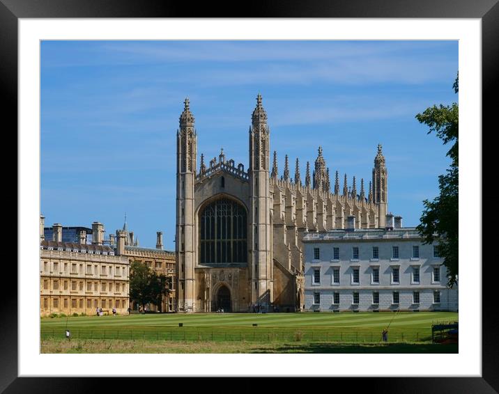 King's College, Cambridge Framed Mounted Print by Nathalie Hales