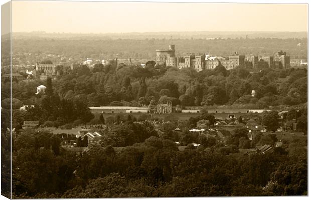 Windsor in Sepia Canvas Print by Chris Day