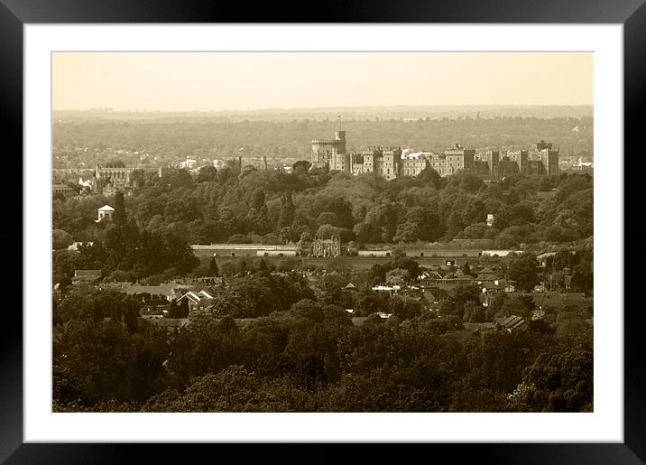 Windsor in Sepia Framed Mounted Print by Chris Day