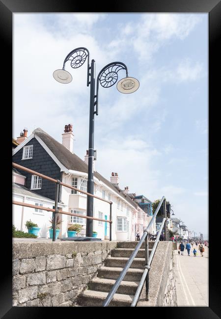 Lyme Regis  Framed Print by Graham Custance