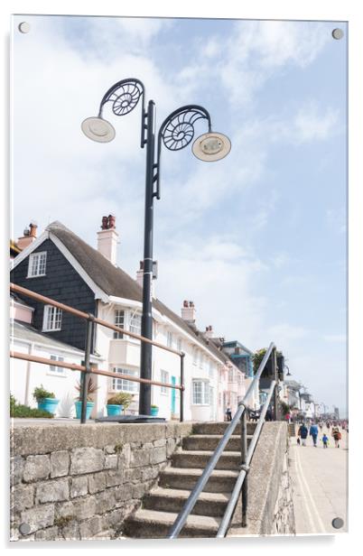 Lyme Regis  Acrylic by Graham Custance