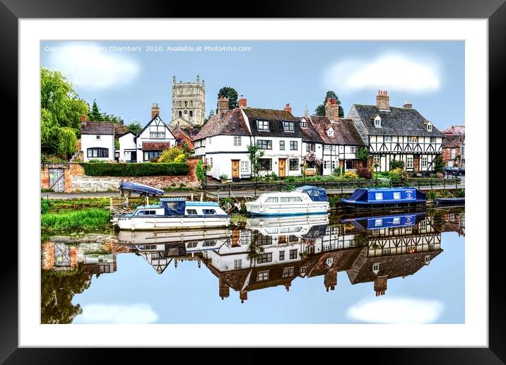 Tewkesbury Framed Mounted Print by Alison Chambers