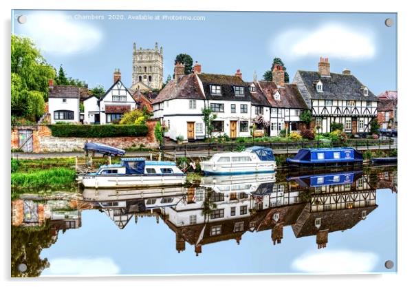 Tewkesbury Acrylic by Alison Chambers