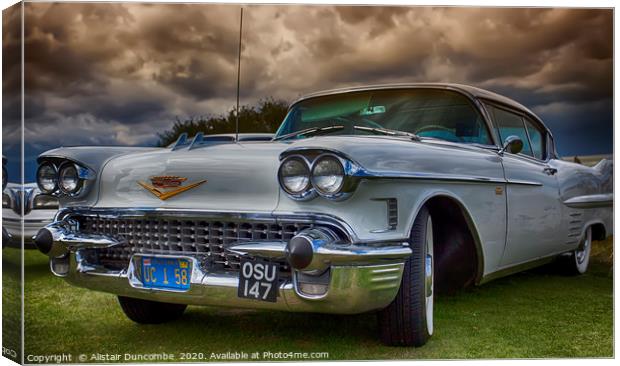 1958 Cadillac Coup De Ville Canvas Print by Alistair Duncombe