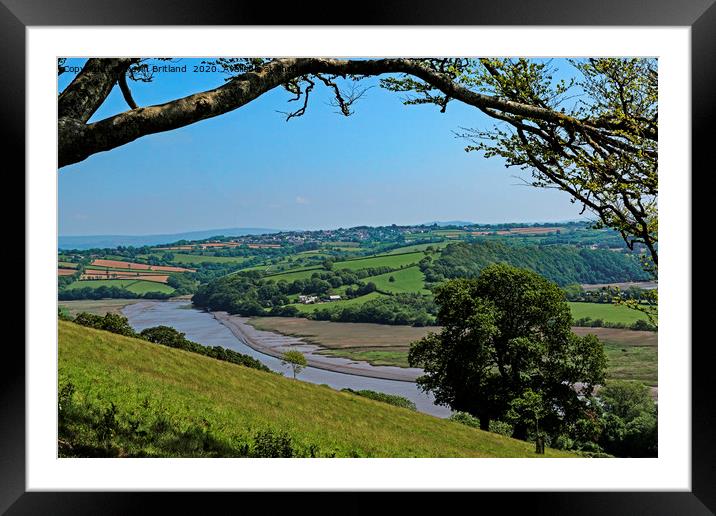 west country landscape Framed Mounted Print by Kevin Britland
