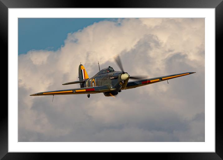 Hawker Hurricane Z7015 Framed Mounted Print by J Biggadike