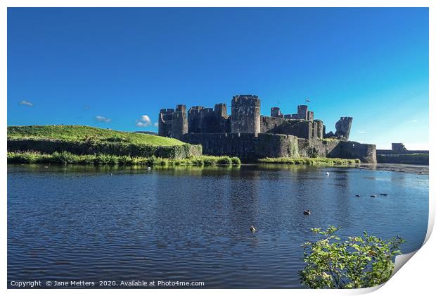 Caerphilly Castle   Print by Jane Metters