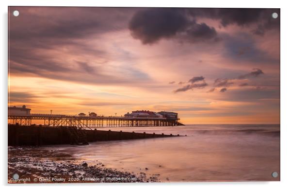 Cromer Pier at dusk Acrylic by David Powley