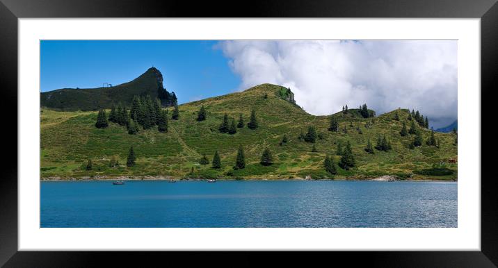 Wonderful spot for vacation in the Swiss Alps Framed Mounted Print by Erik Lattwein