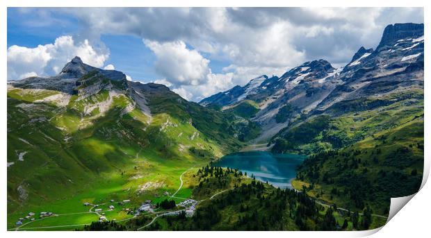 Amazing nature of Switzerland in the Swiss Alps -  Print by Erik Lattwein